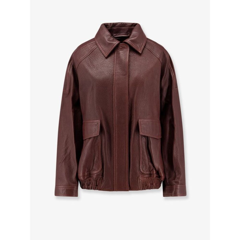 Rohe Women Aviator Grained Leather Jacket